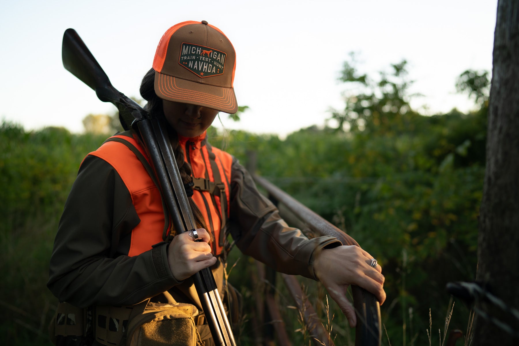 Tan/Blaze MI NAVHDA Patch Hat