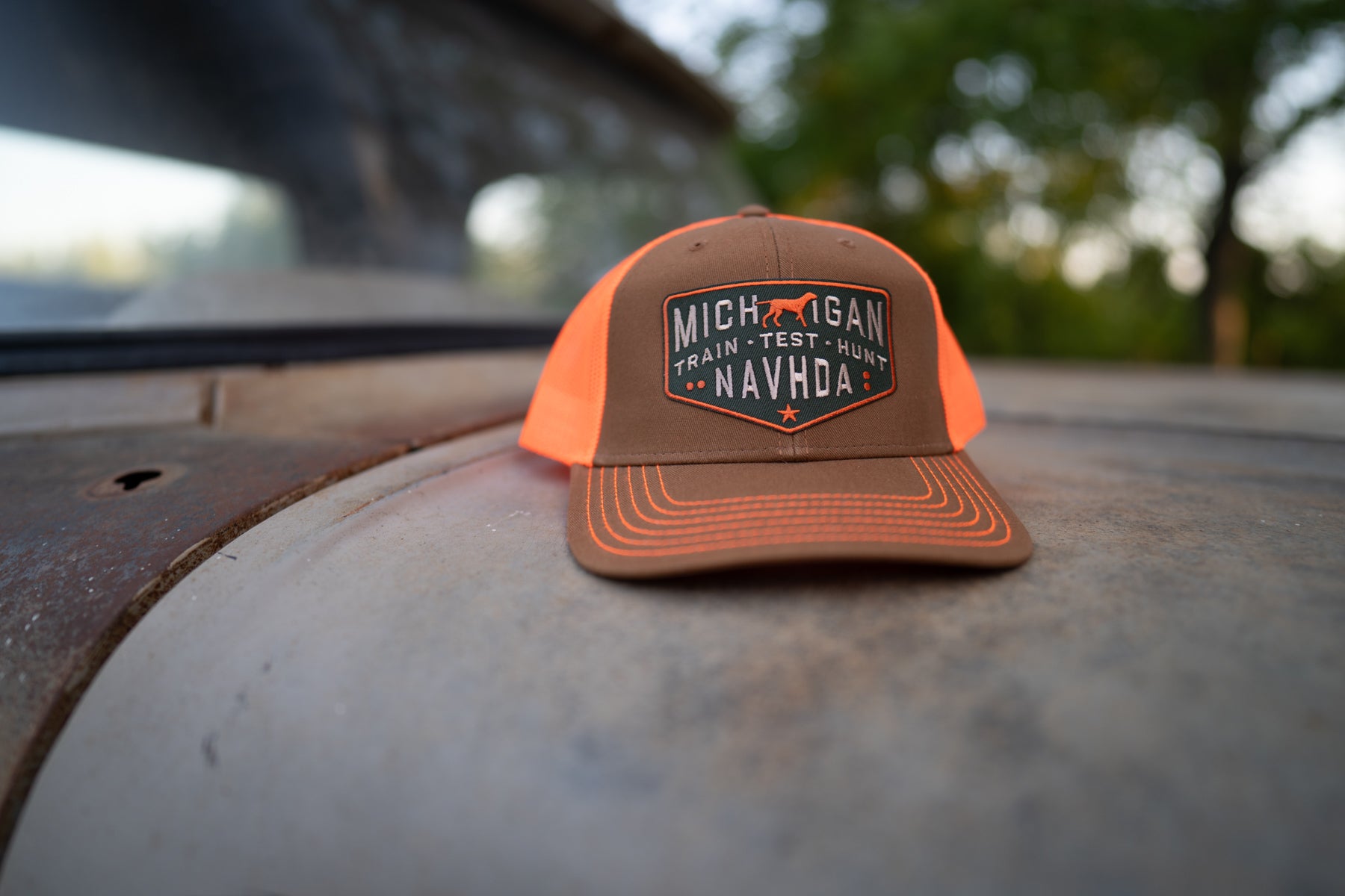 Tan/Blaze MI NAVHDA Patch Hat