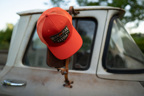 Blaze Orange MI NAVHDA Patch Hat
